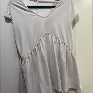 Nordstrom White Short Sleeve Top with open back